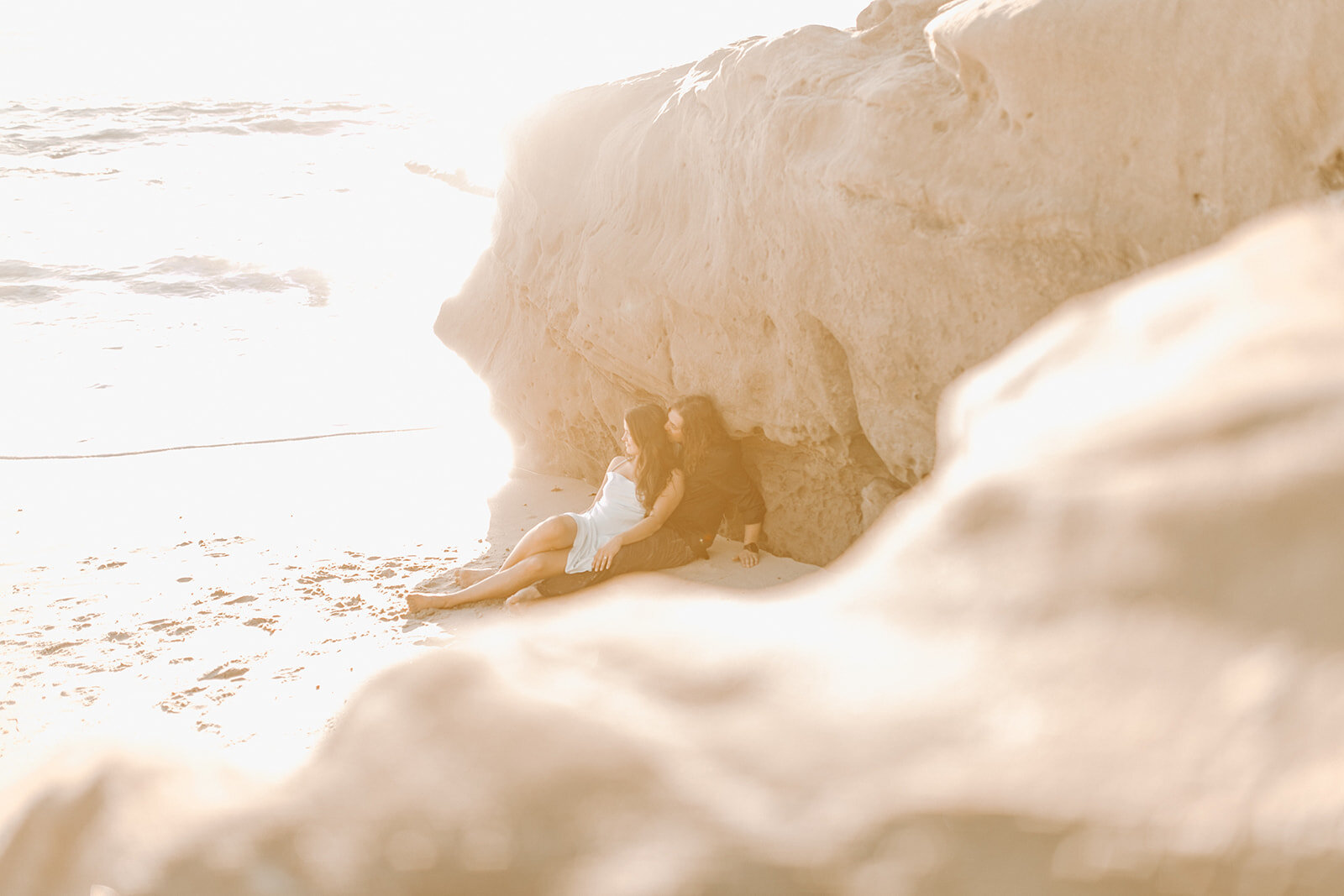 Erika and Greg's Beautiful Beach Engagement Session in Sunny La